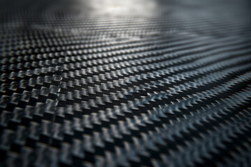 Fototapeta premium Black twill weave carbon fiber industrial texture background