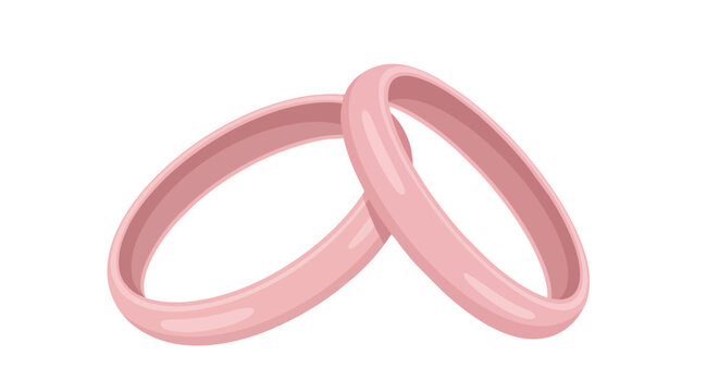 Pair of Pink Round Bangles Jewelry Accessory for Women Fashion Design
