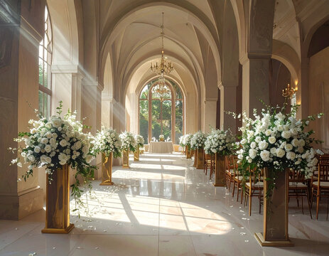 Elegant floral arrangement venue