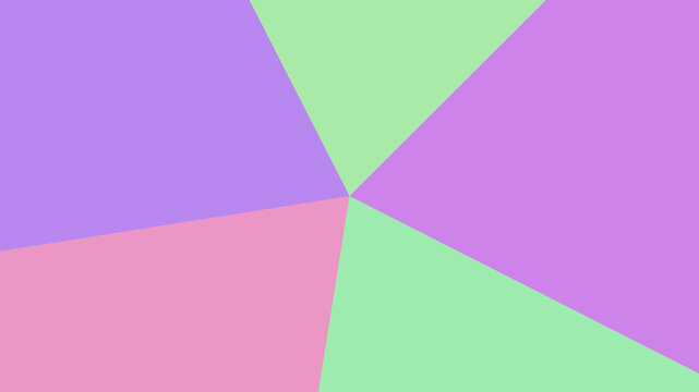 Abstract geometric pattern with lilac and light green triangular segments background geometric triangle abstract