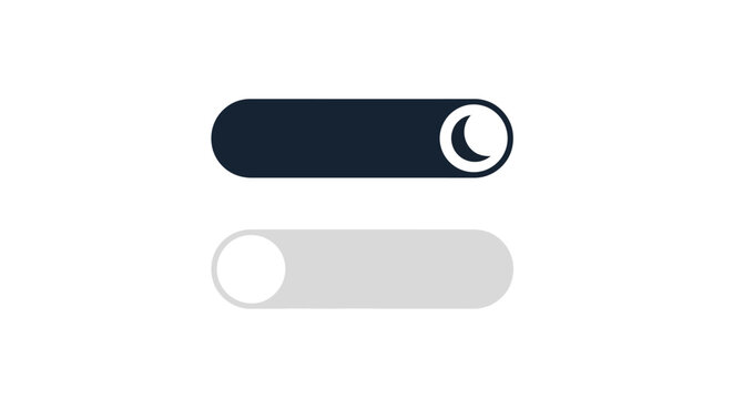 toggle, switch, button, on, off, interface, dark mode, light mode, vector icons
