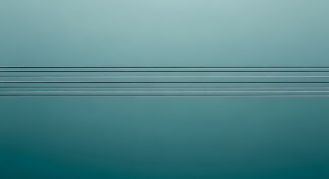 Five parallel horizontal lines against a smooth teal gradient background