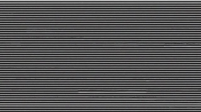 Retro CRT monitor scanlines texture with analog signal noise and grid pattern. 4K Video