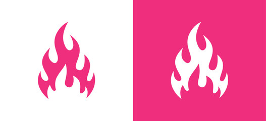 Flame Fire Logo Vector, Abstract Fire Symbol, Burning Flame Icon, Modern Energy Emblem Design © Farhad