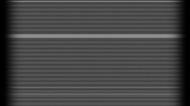 Vintage CRT monitor scanlines background with dark vignette border and rolling static noise. 4K Video
