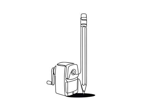 Pencil and sharpener drawing