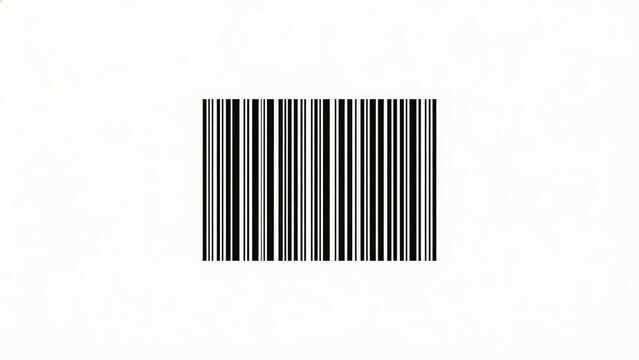 Black and white barcode on white background