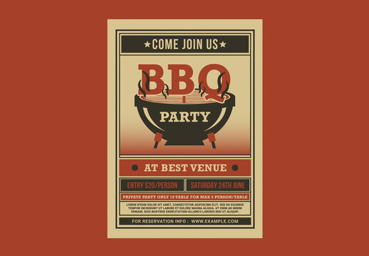 BBQ Party Flyer
