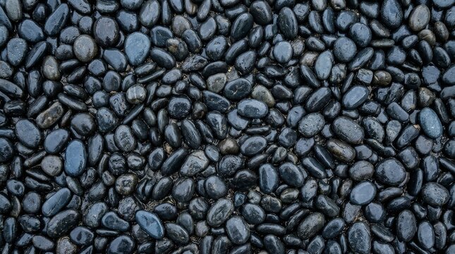 A seamless full frame polished river rock texture