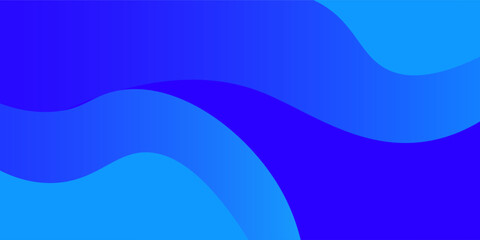Fototapeta premium Abstract blue gradient background with smooth flowing wave shape. Modern Trendy design in Vector Illustration
