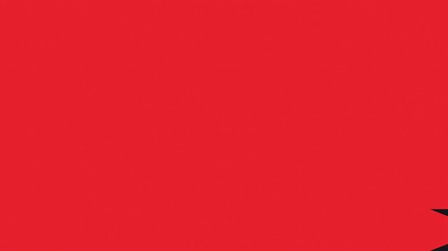 Oversized Flat Red Geometric Arrows Expanding Wipe Transition Loop