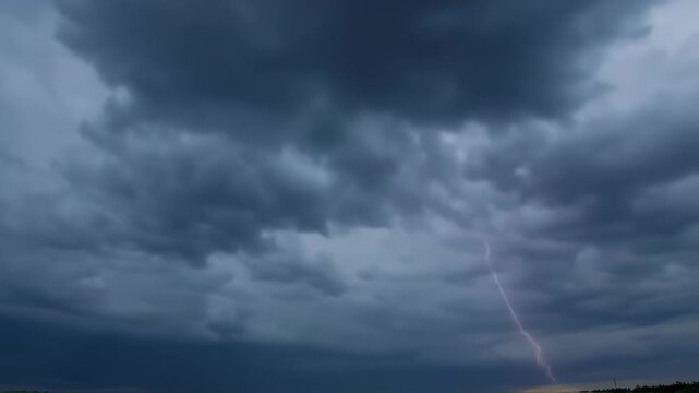 Dramatic stormy clouds