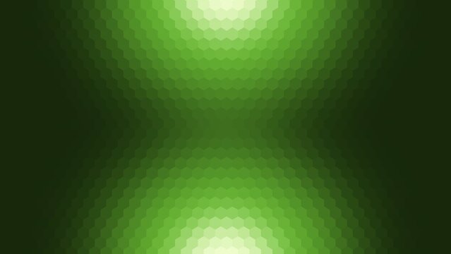 background design with dark green and green gradient hexagon pattern surface. gradient with semicircular shapes on the bottom and top sides of the background