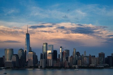 Fototapeta premium The evening sky over Manhattan after a June storm.