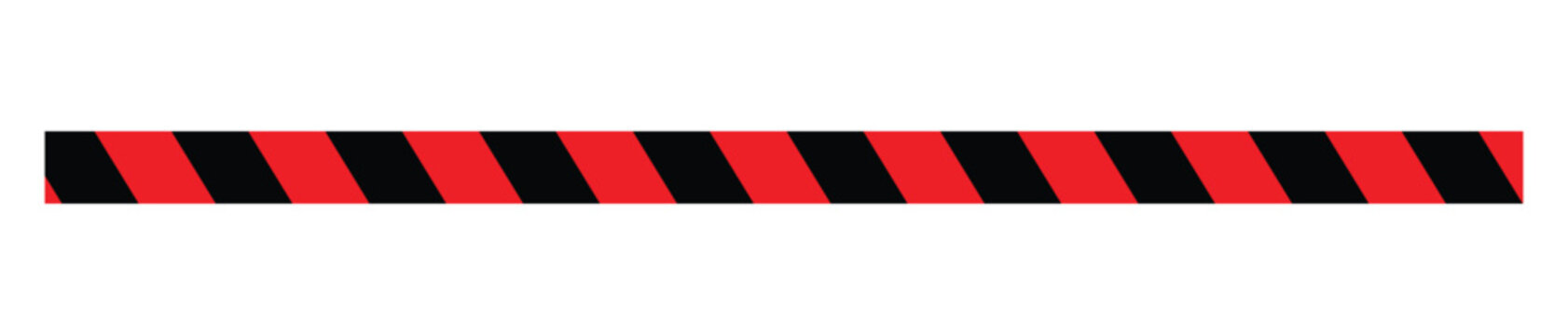 Bold red and black striped warning tape line for danger area or construction zone demarcation banner design