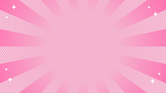 Pink abstract dotted gradient background with copy space for promotion banner design / ピンクの抽象ドットグラデーション コピースペース用背景