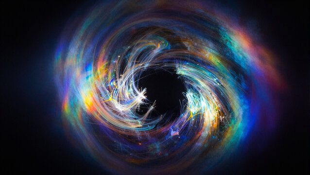 cosmic spiral galaxy light effect