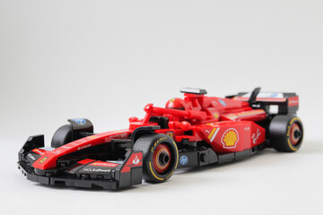 Fototapeta premium Lego Ferrari SF-24 Formula 1 race car