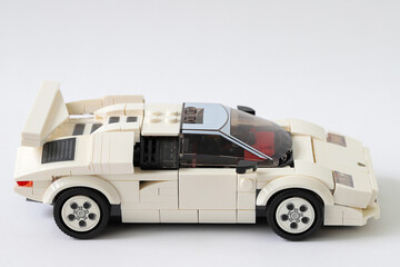 Fototapeta premium Lego car Lamborghini Countach