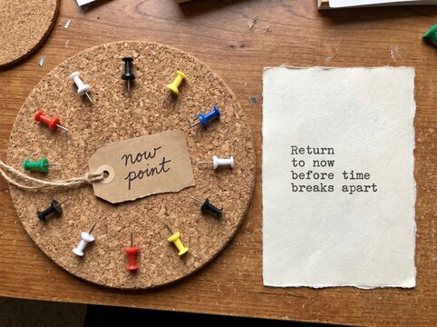 Cork pin board with message for Low Attention Span