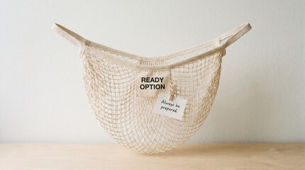 Fototapeta premium Reusable Mesh Bag Ready Option for No Plastic Day