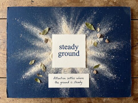 Steady Ground Text Inspiring Calm for Low Attention Span