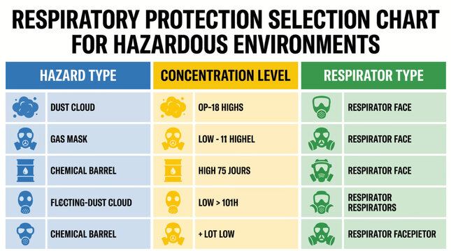 Respiratory Protection Selection Chart for Hazardous Environments