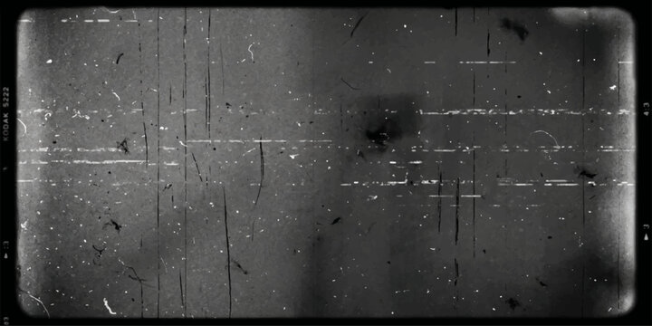 Vintage Film Projector and Reel with Grunge Textured Dark Background