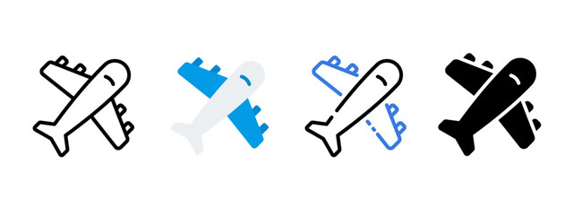 Obraz premium Airplane Trade Transportation Icon for Economic Growth and International Commerce