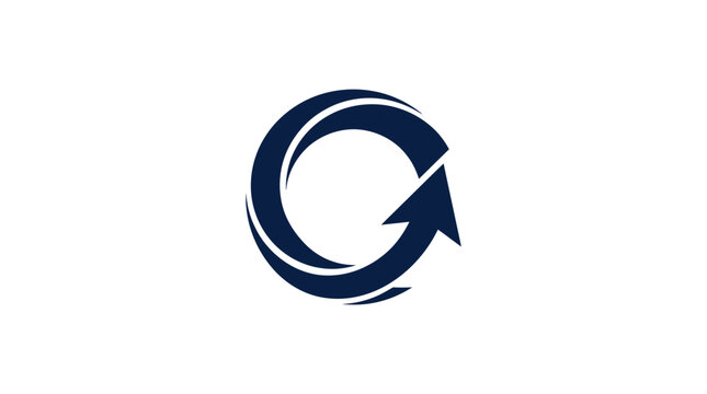 Arrow circle logo represents continuous motion and cyclical progress in a modern corporate style.