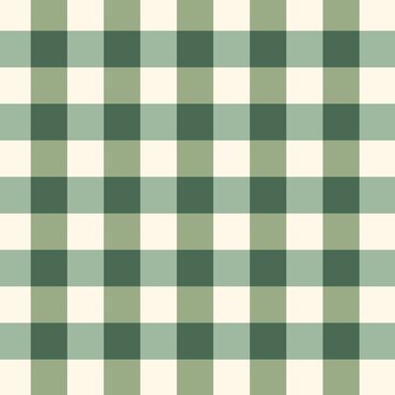 Green Checkered Plaid Seamless Background