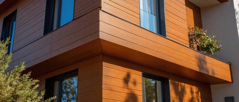 Modern residential building exterior