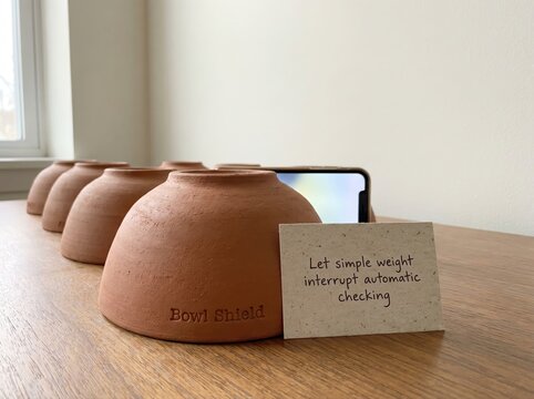 Terracotta Bowls for Digital Detox and Phone Management