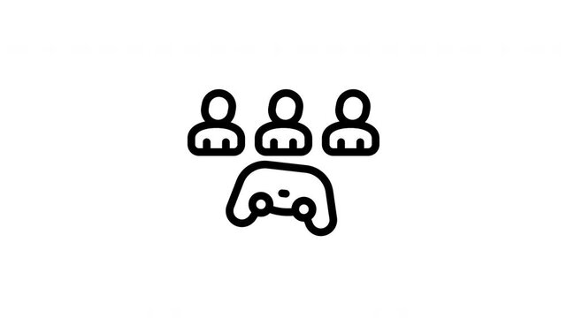 gamepad minimalist stroke animation