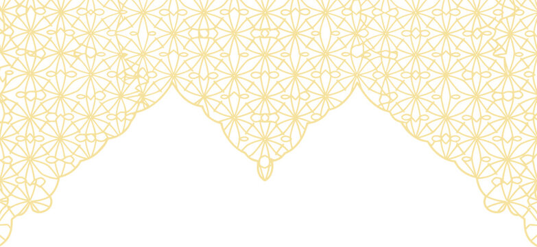 Delicate lace pattern border