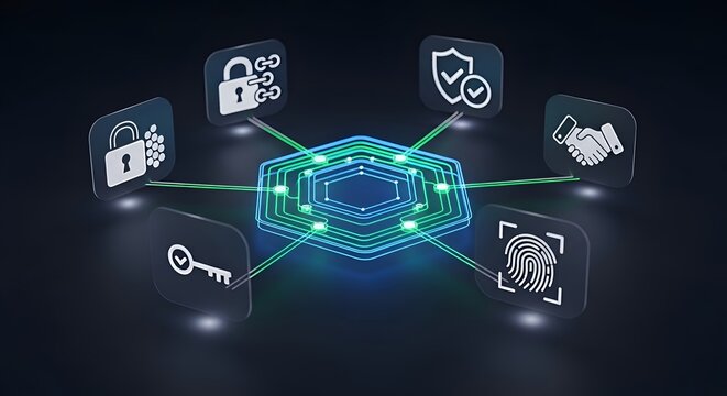 Blockchain Security Network Concept
Secure Digital Authentication System
Cyber Protection Network Architecture
AI Blockchain Security Visualization
Smart Encryption Technology Concept
Digital Trust Ne