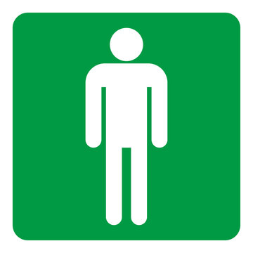 トイレのマーク 男性 ピクトグラム アイコン 正方形