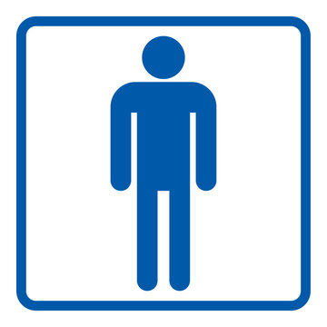 トイレのマーク 男性 ピクトグラム アイコン 正方形