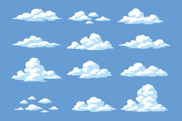 Fototapeta premium anime smoke cloud bundle set