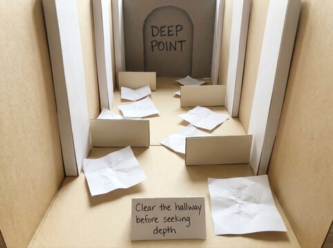 Deep Point Hallway Scene for Low Attention Span Concepts