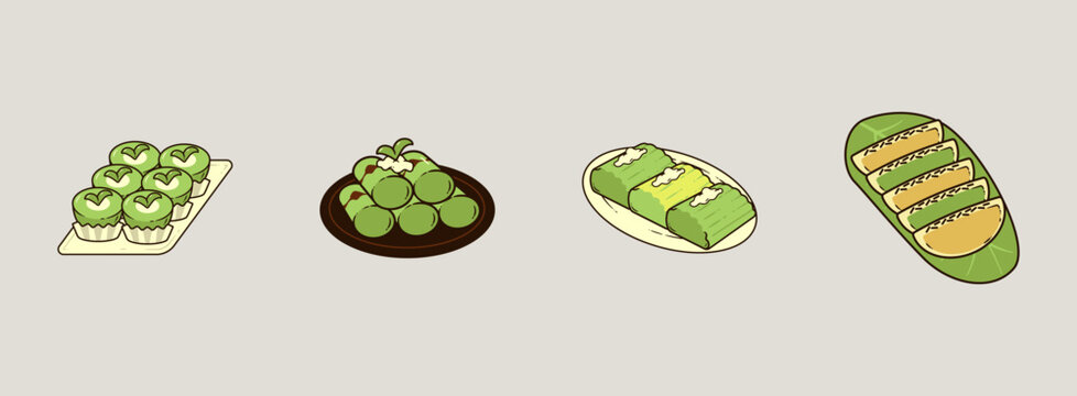 Playful Handdrawn Doodle Market Snack Collection