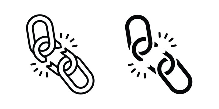 Weakness icon fill and line concepts