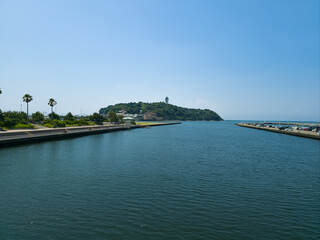Obraz premium 江ノ島大橋と江ノ島