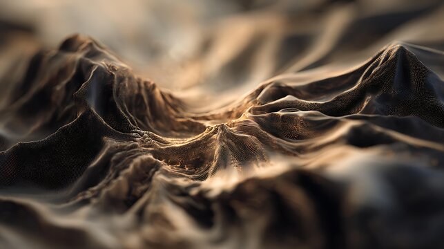 soft edges, illuminated by volumetric god rays, depth of field blur, extremely detailed, muted earth tones, high color saturation, composed of organic raw silk fabric, motion blur traces, highly
