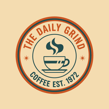 The Daily Grind Coffee Logo Design.