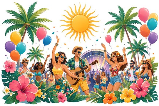 tropical summer background