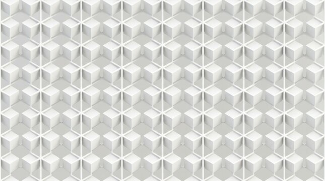White geometric pyramid pattern background