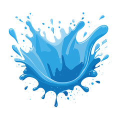Fototapeta premium Blue whale vector illustration isolated
