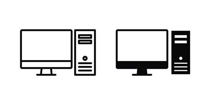 Desktop computer icon