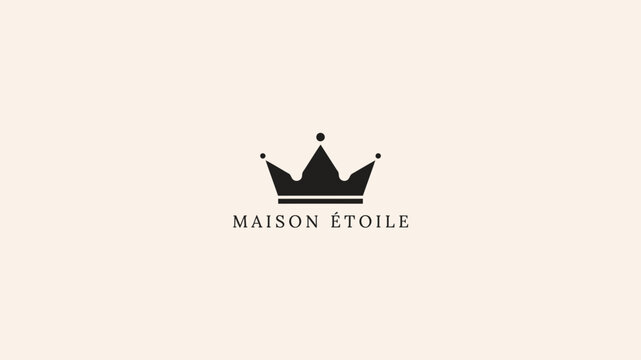 A crown logo features a black crown symbol above the text Maison &Eacute;toile on a beige background with a white section below.